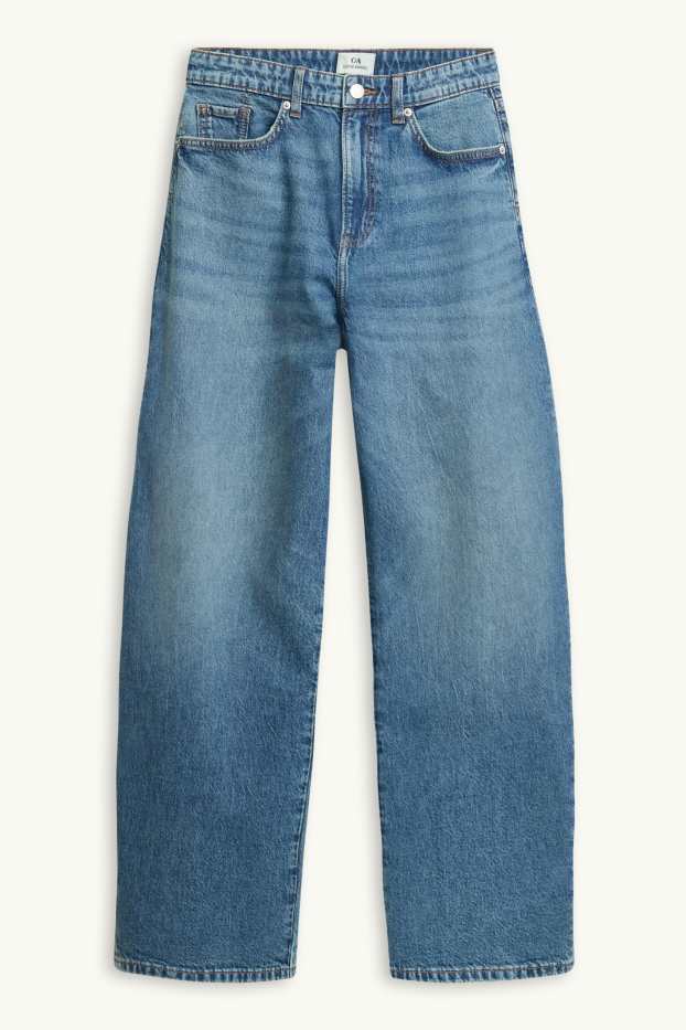 Dona - Barrel jeans - mid waist - texà blau