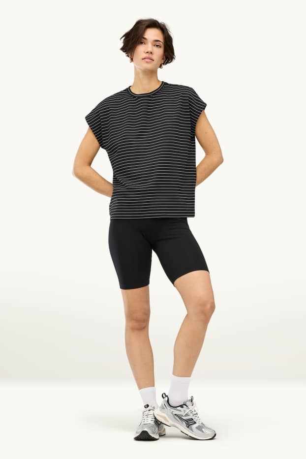 Donna - Confezione da 2 - shorts stile ciclista - nero