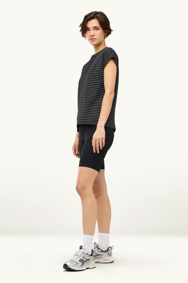 Donna - Confezione da 2 - shorts stile ciclista - nero