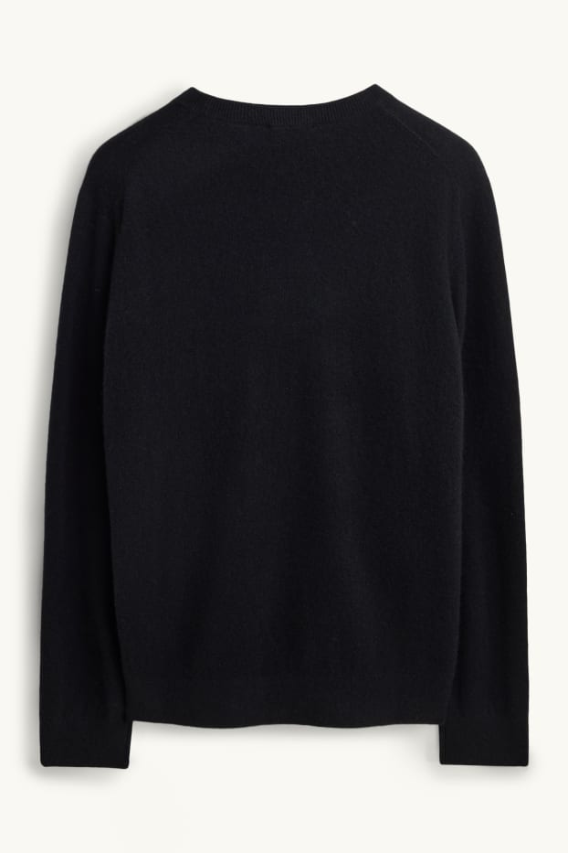 Herren - Kaschmir-Pullover - schwarz