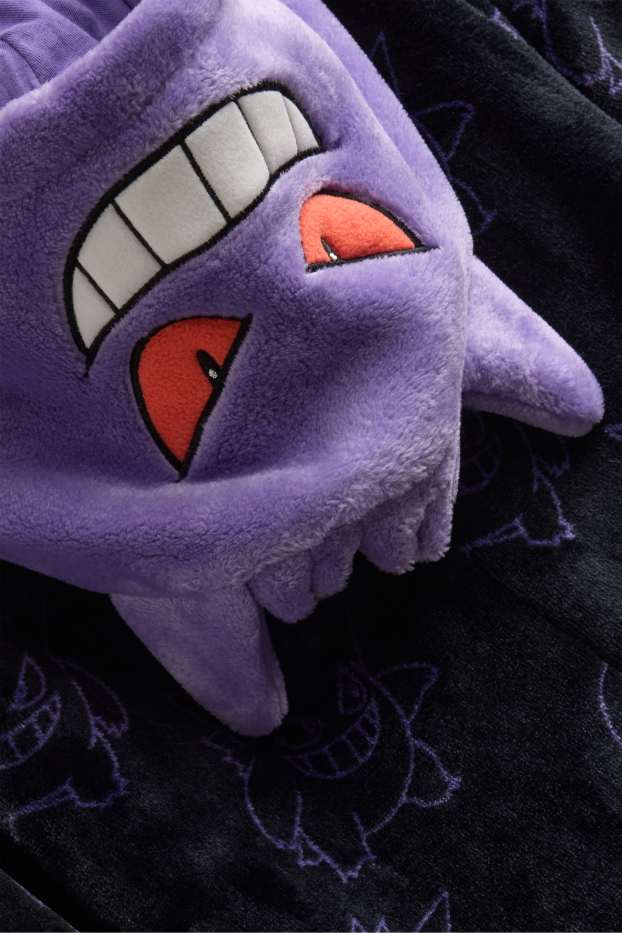 Copii - Băieți - Pokémon - salopetă de fleece cu glugă - gri / mov