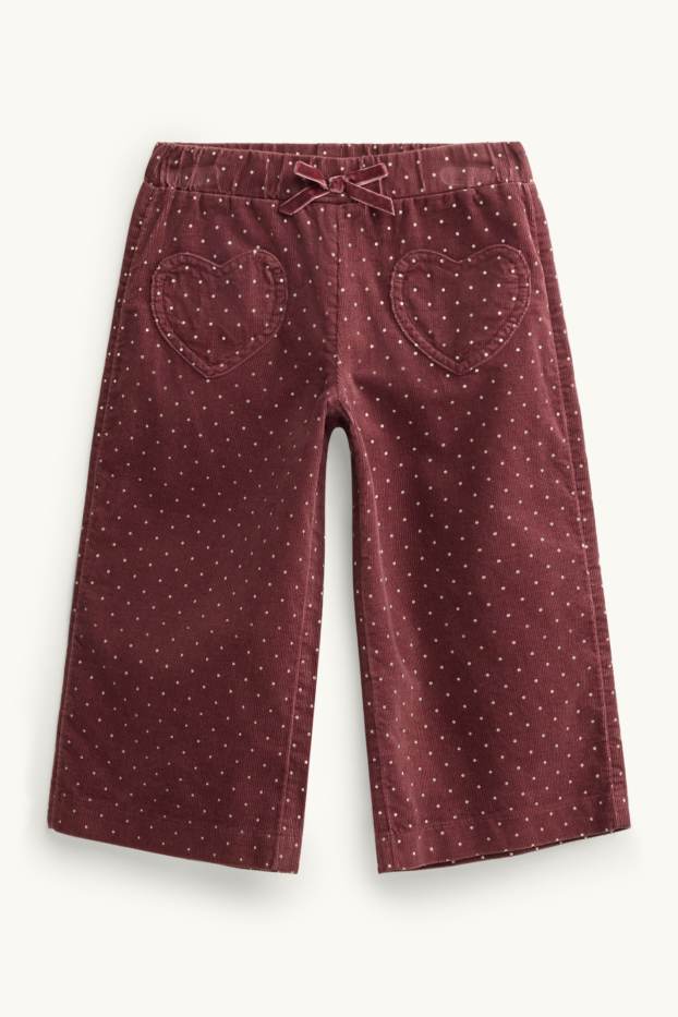 Nena - Cor - pantalons de pana - pantalons tèrmics - de piquets - bordeus