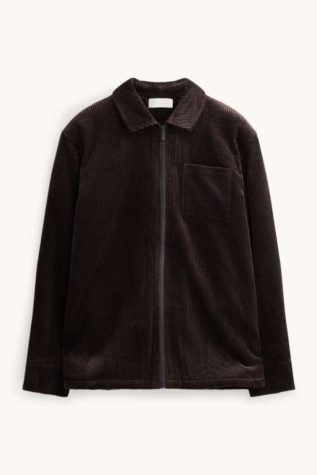 Enfants garçons - Veste-chemise en velours côtelé - marron foncé