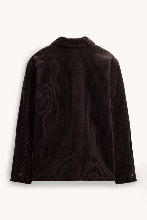 Enfants garçons - Veste-chemise en velours côtelé - marron foncé