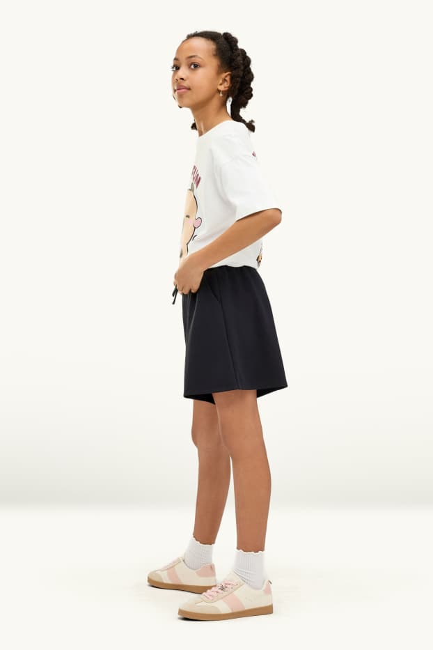 Bambine - Shorts di felpa - nero