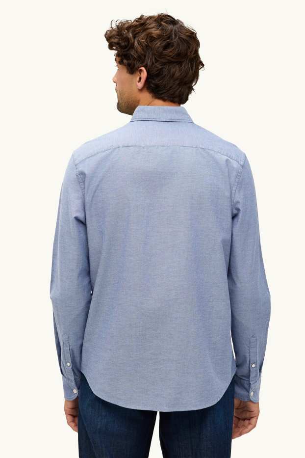 Heren - Overhemd - regular fit - button down - lichtblauw
