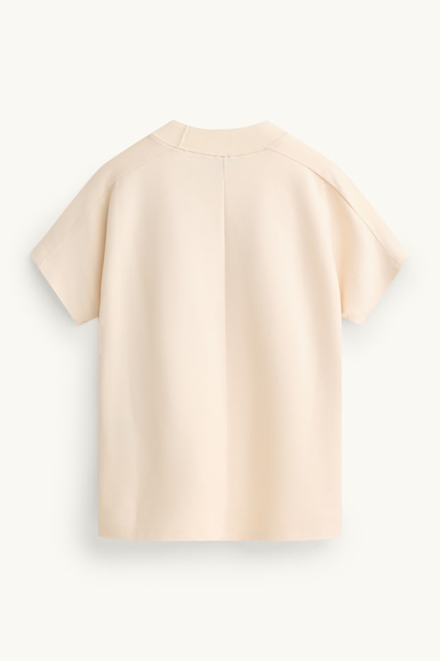 Dona - Samarreta de màniga curta - regular fit - blanc trencat