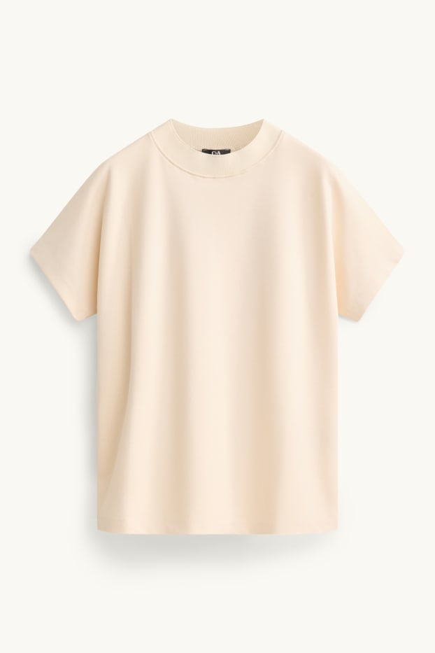 Dona - Samarreta de màniga curta - regular fit - blanc trencat