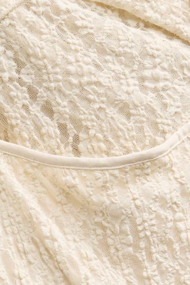 Donna - Vestito - bianco crema