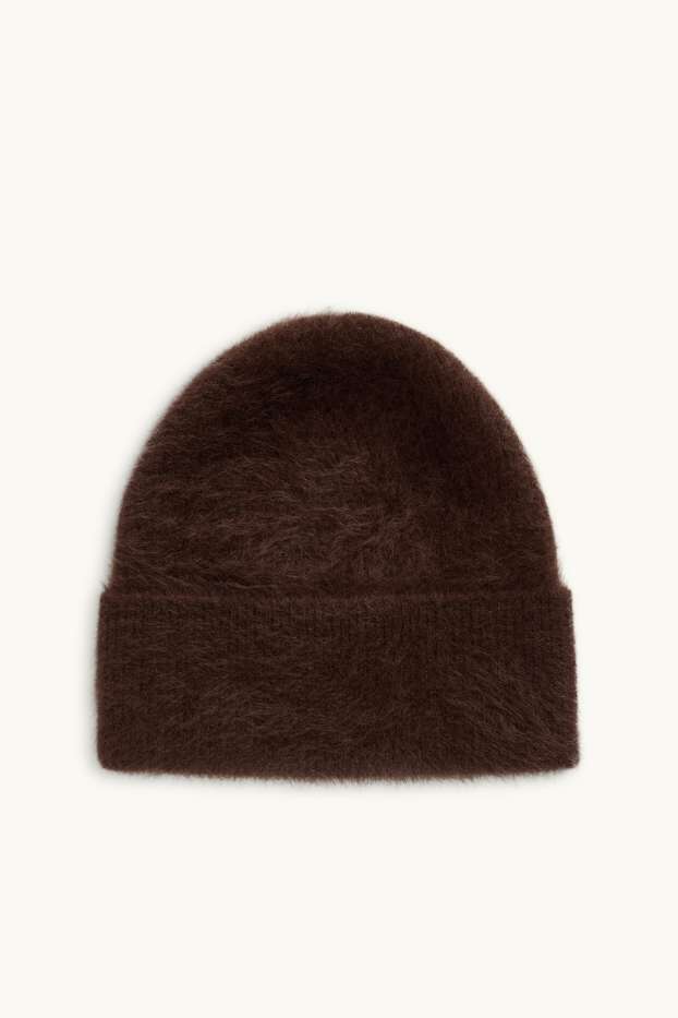 Dona - Gorra de caixmir - marró fosc