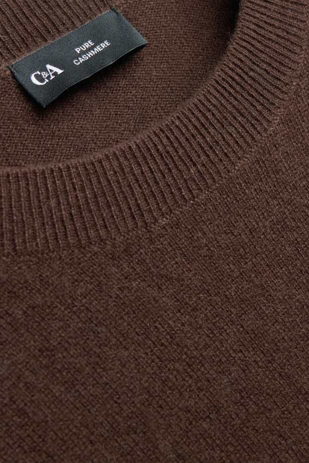 Femmes - Pull en cachemire - marron foncé