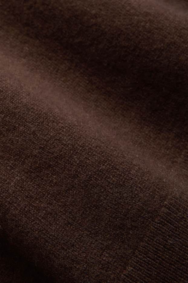 Femmes - Pull en cachemire - marron foncé