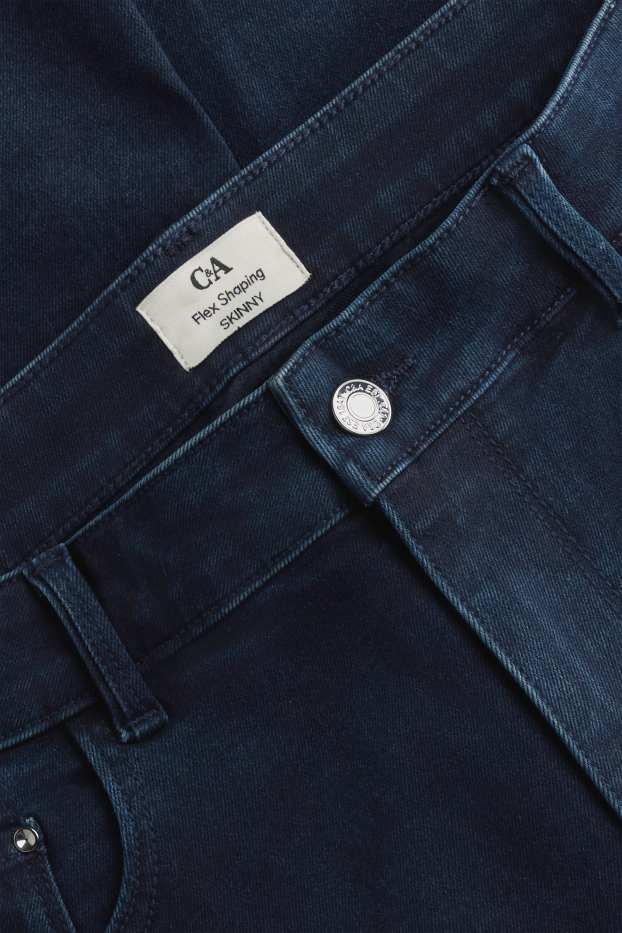 Damen - Skinny Jeans - Mid Waist - Shaping-Jeans - LYCRA® - dunkelblau