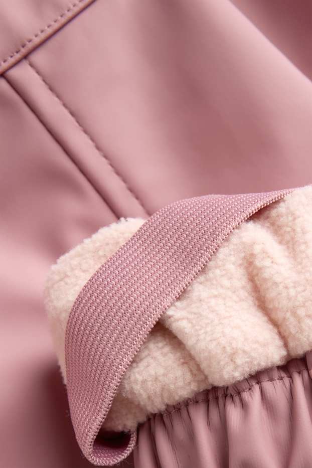 Baby Girls - Apple - waterproof baby trousers - lined - waterproof - pink