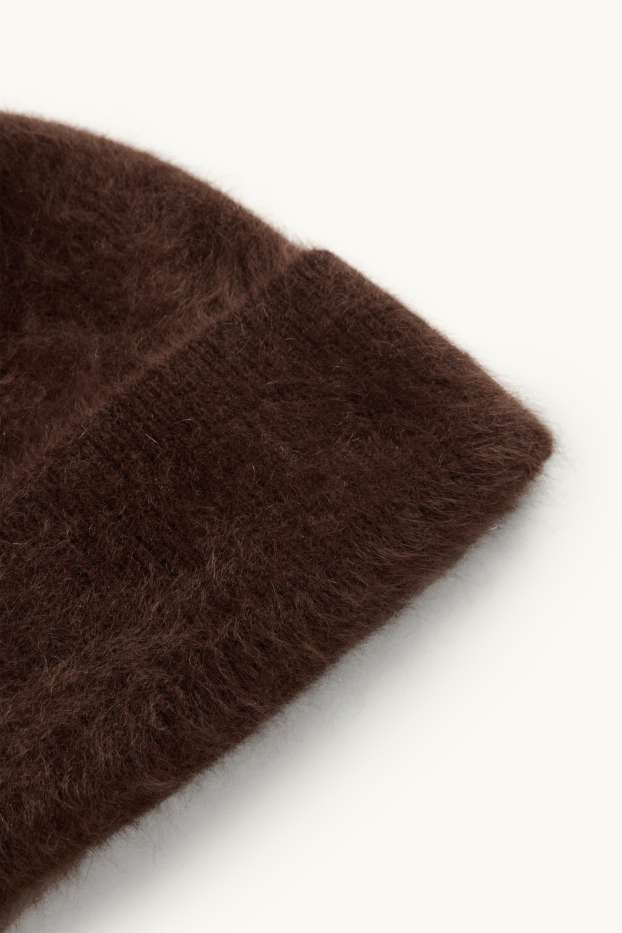 Dona - Gorra de caixmir - marró fosc