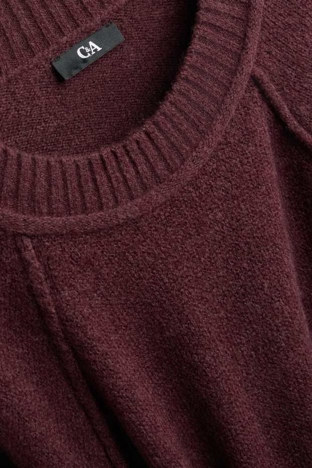 Damen - Pullover - bordeaux