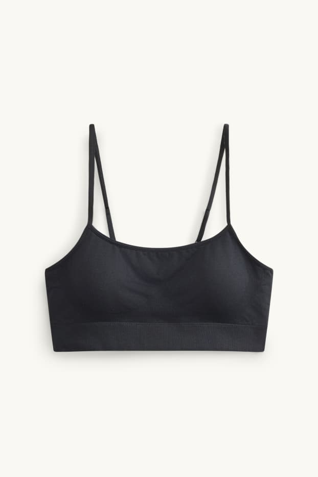 Femmes - Brassière - ampliforme - seamless - noir