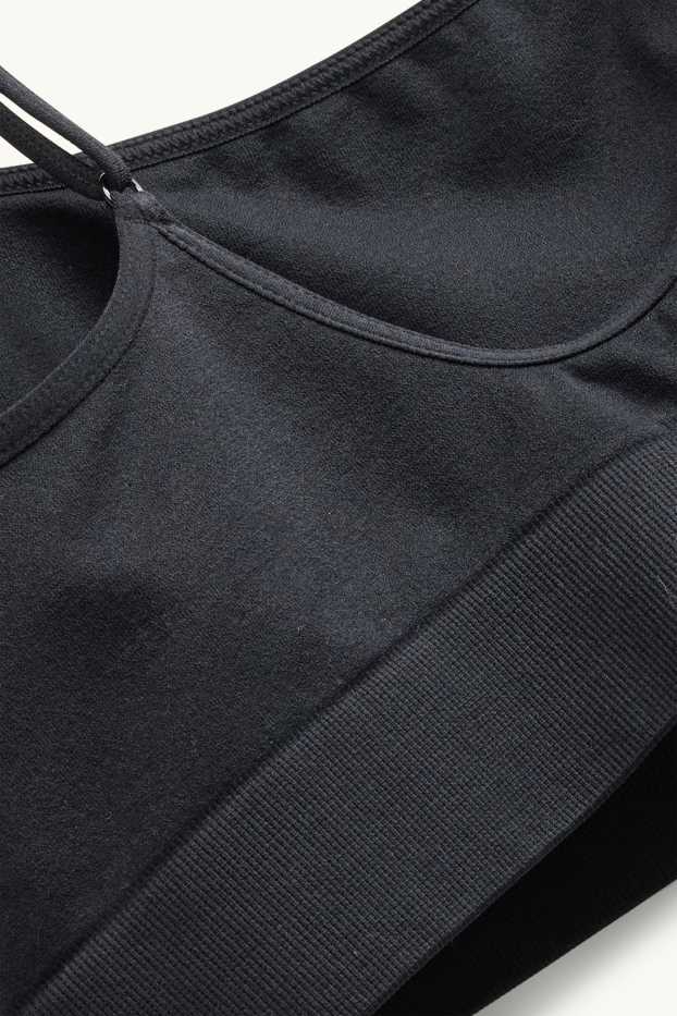Femmes - Brassière - ampliforme - seamless - noir