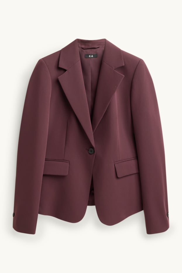 Femmes - Blazer de bureau - slim fit - bordeaux