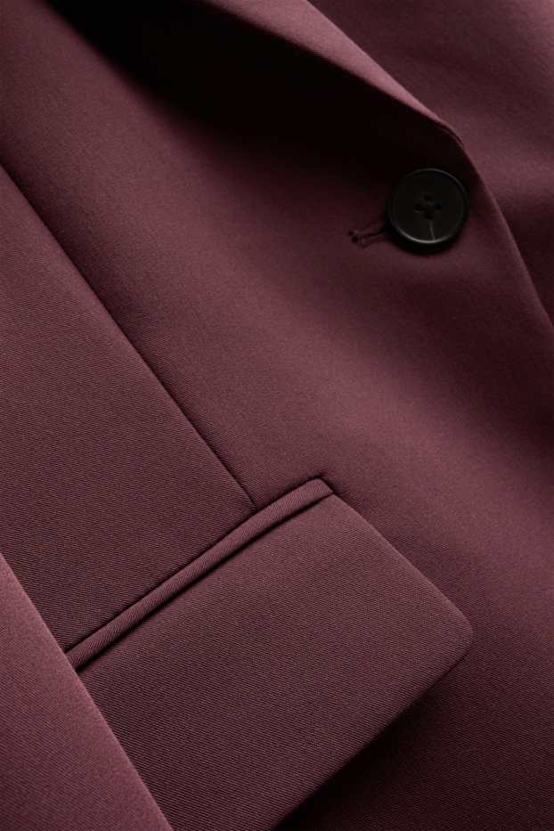 Femmes - Blazer de bureau - slim fit - bordeaux