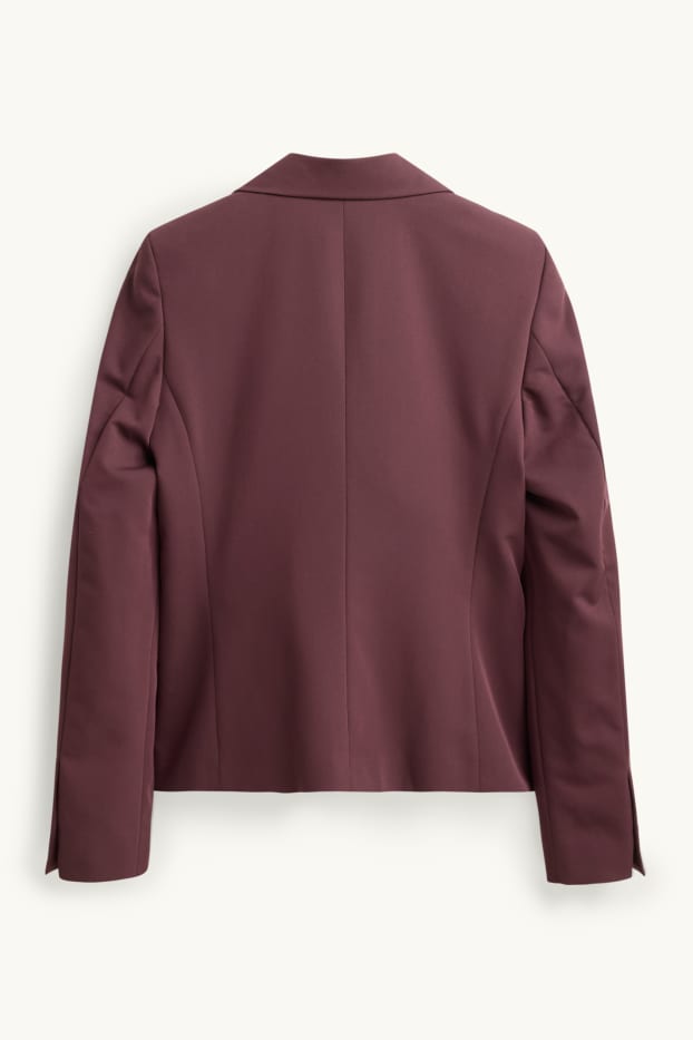 Femmes - Blazer de bureau - slim fit - bordeaux