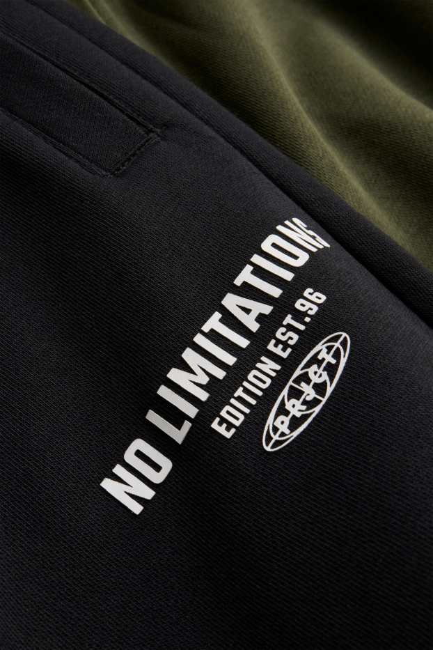 Enfants garçons - Lot de 2 - pantalon de jogging - vert foncé / noir
