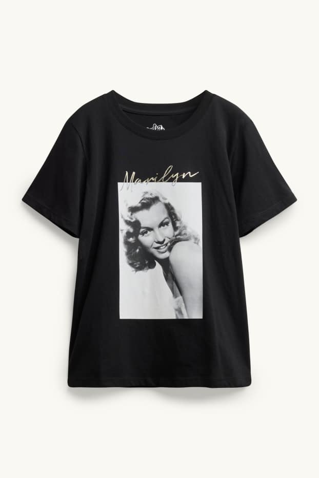 Women - T-shirt - black / white