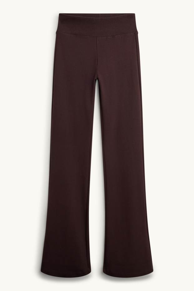 Dames - Flared legging - donkerbruin