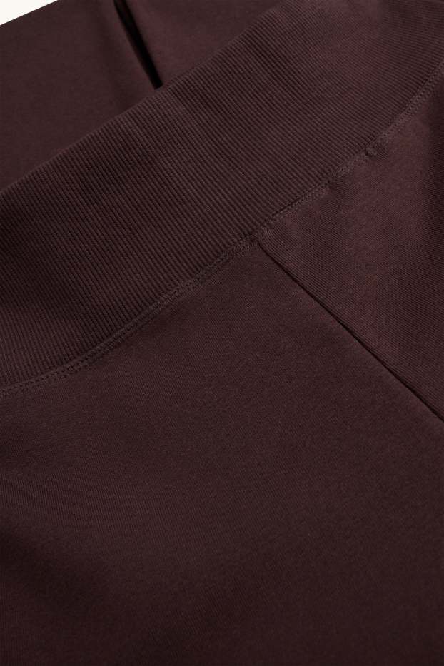 Dames - Flared legging - donkerbruin