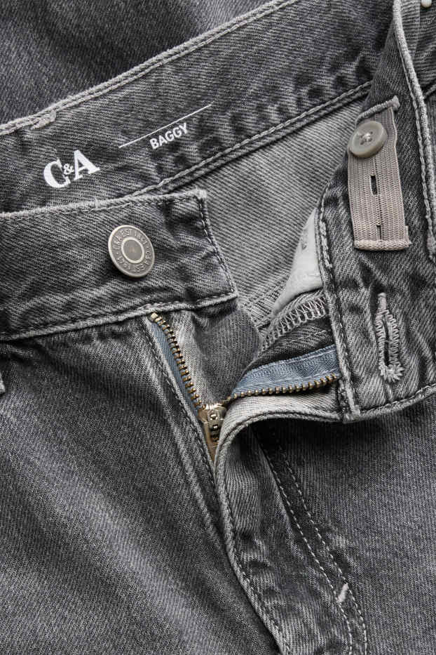 Kinderen: jongens - Baggy jeans - jeansdonkergrijs