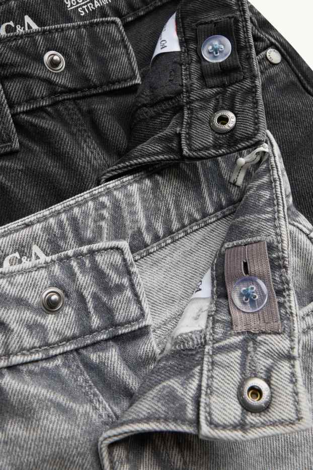 Kinder Jungen - Multipack 2er - Straight Jeans - jeansgrau