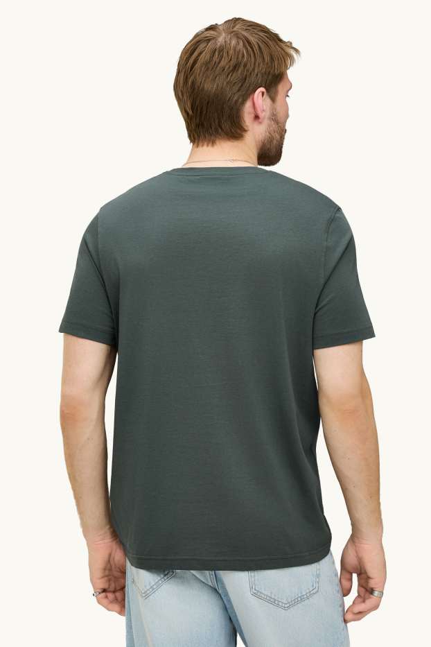 Bărbați - Tricou - regular fit - gri închis