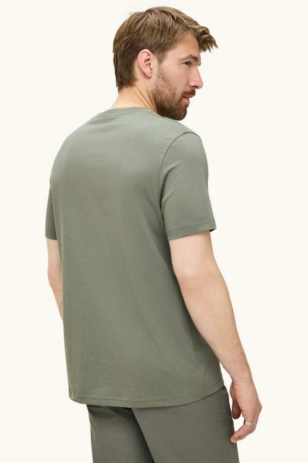 Home - Samarreta de màniga curta - regular fit - caqui