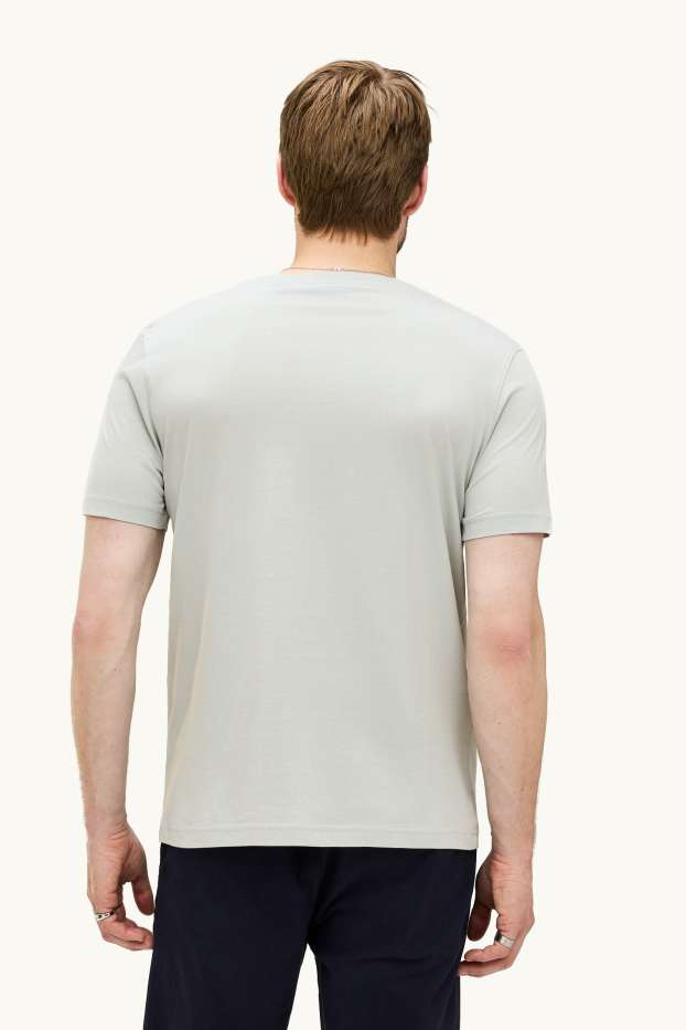 Herren - T-Shirt - Regular Fit - hellgrau