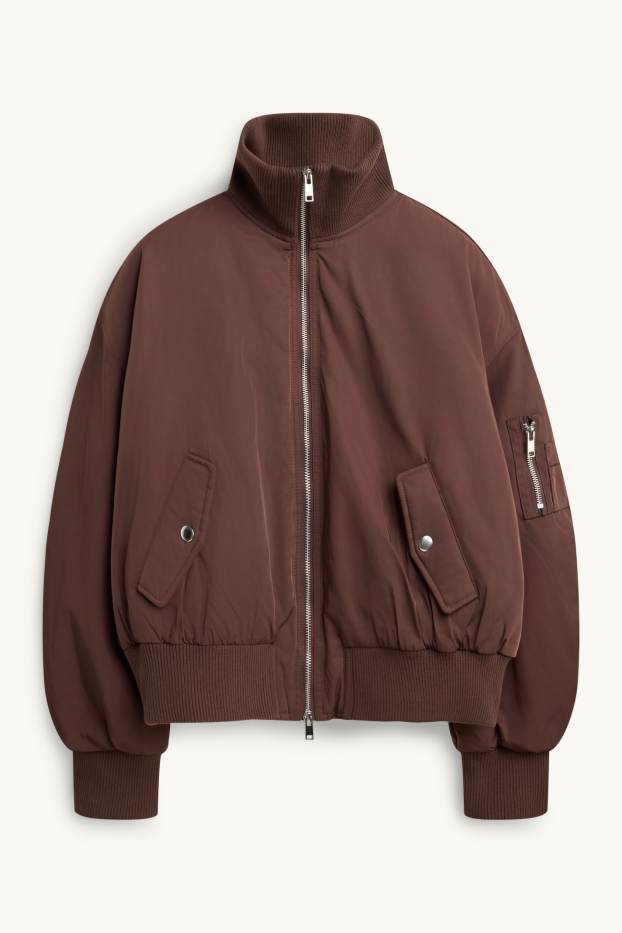 Damen - Bomberjacke - wasserabweisend - braun