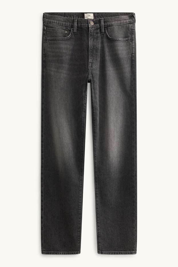 Men - Straight jeans - denim-dark gray