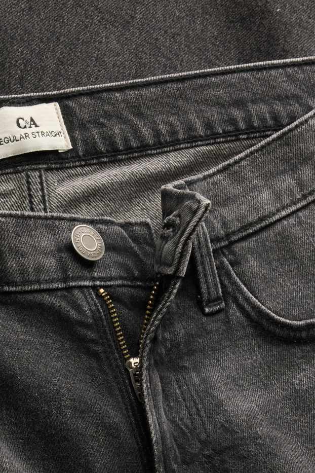 Men - Straight jeans - denim-dark gray