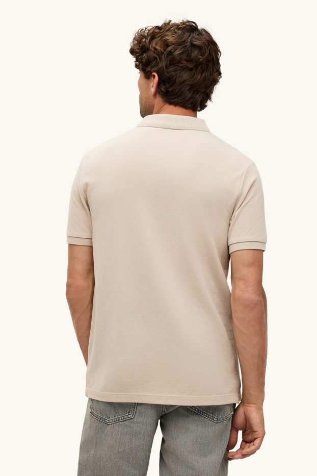 Herren - Poloshirt - Regular Fit - beige