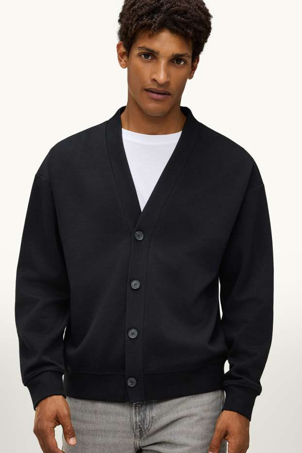 Hommes - Gilet en maille - noir