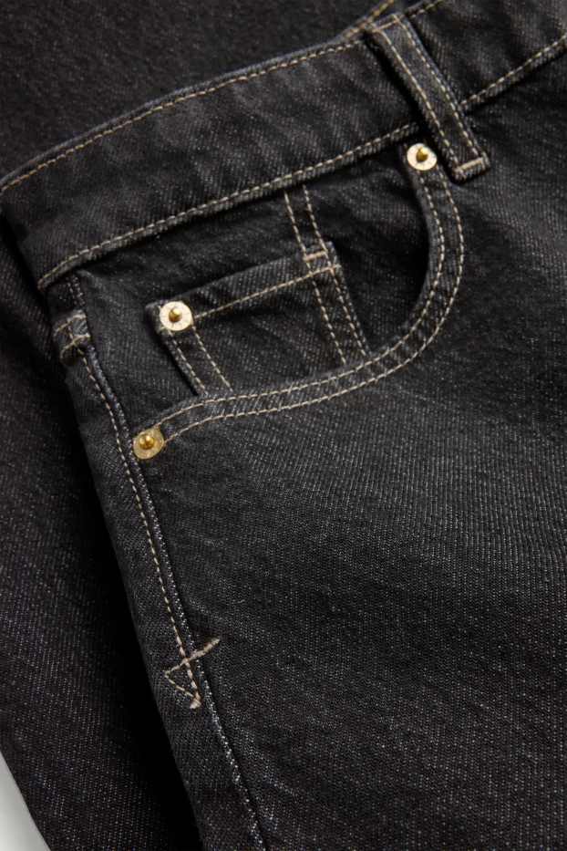 Dámské - Barrel jeans - mid waist - džíny - tmavošedé