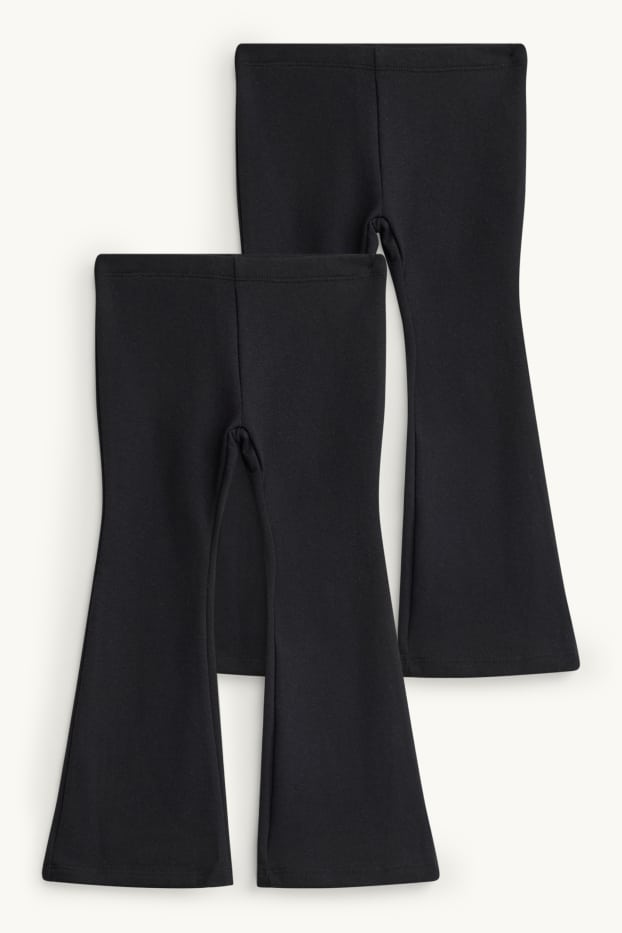 Nena - Paquet de 2 - leggings acampanats - negre
