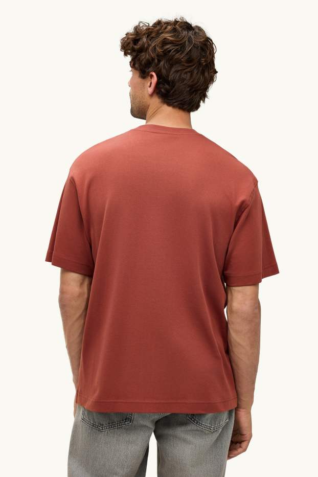 Home - Samarreta de màniga curta - relaxed fit - vermell
