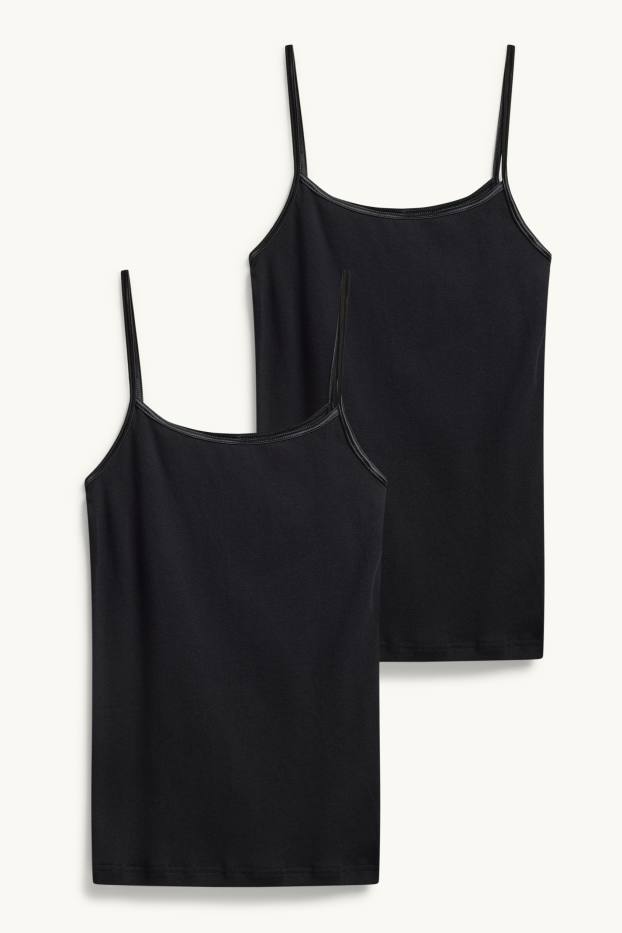 Women - Multipack of 2 - camisole - black