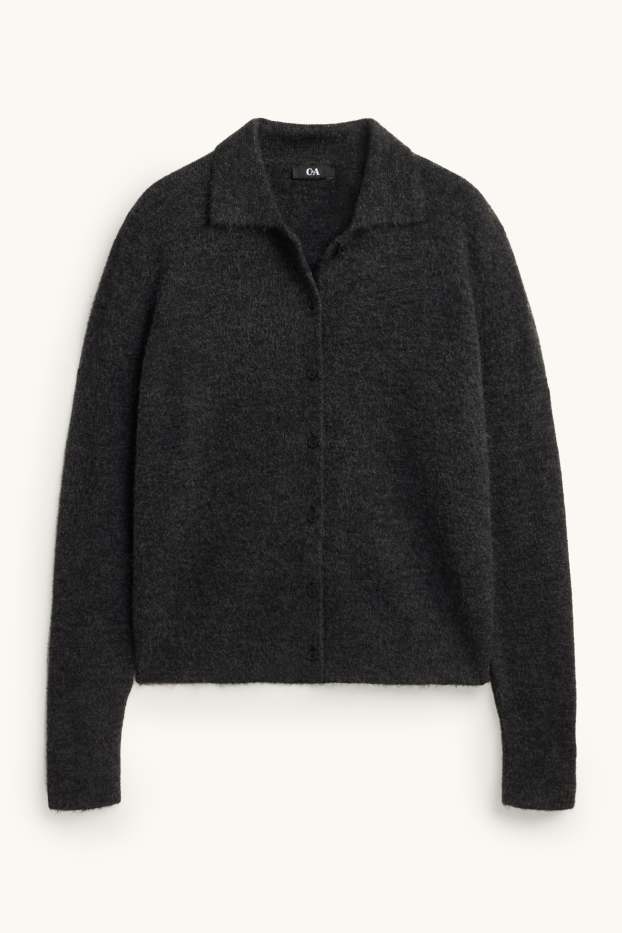 Women - Cardigan - dark gray
