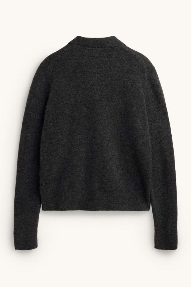 Women - Cardigan - dark gray