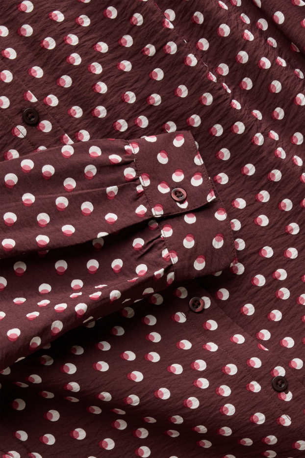 Femmes - Chemisier - à pois - marron