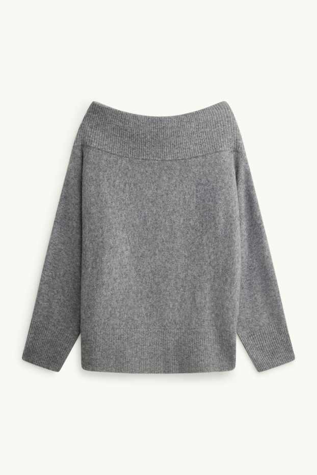 Damen - Pullover - grau-melange