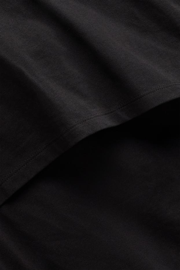 Donna - Maglia a maniche lunghe per allattamento - nero