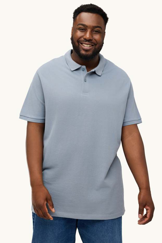 Bărbați - Tricou polo - regular fit - albastru
