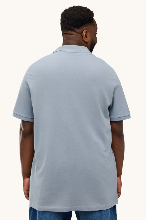 Bărbați - Tricou polo - regular fit - albastru